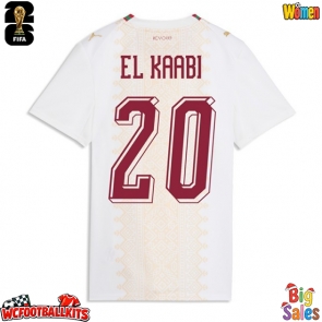 Morocco Ayoub El Kaabi #20 Replica Away Stadium Shirt for Women World Cup 2026 Short Sleeve